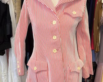 Authentic Vintage 1970s Pin Striped Jacket!
