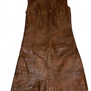 chinese dress ladies 60s Suede Leather Mini Dress – Moon Zooom Vintage