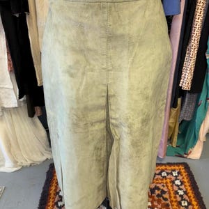 Authentic Vintage 1970s Suede Skirt!