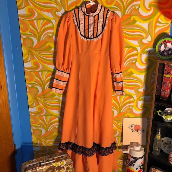 Authentic Vintage 70s Prairie Dress! - image 1