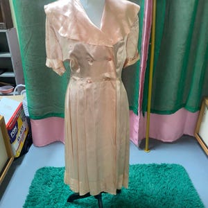 Authentic Vintage 1940s Liquid Satin Dress And Jacket!