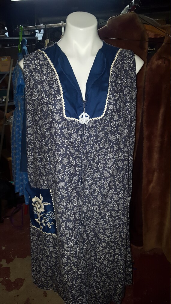 60s Half Zip Up Dress