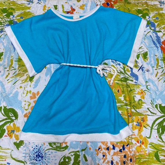 Authentic Vintage 70s Terrycloth Dress! - image 1