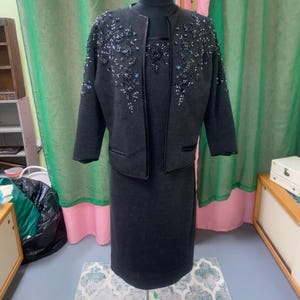 Authentic Vintage 1960s Beaded Jacket And Dress!