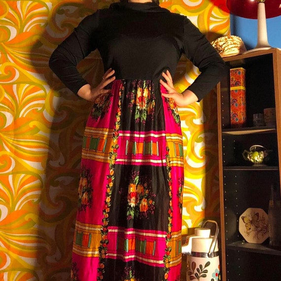 Authentic Vintage 60s Maxi Dress! - image 1