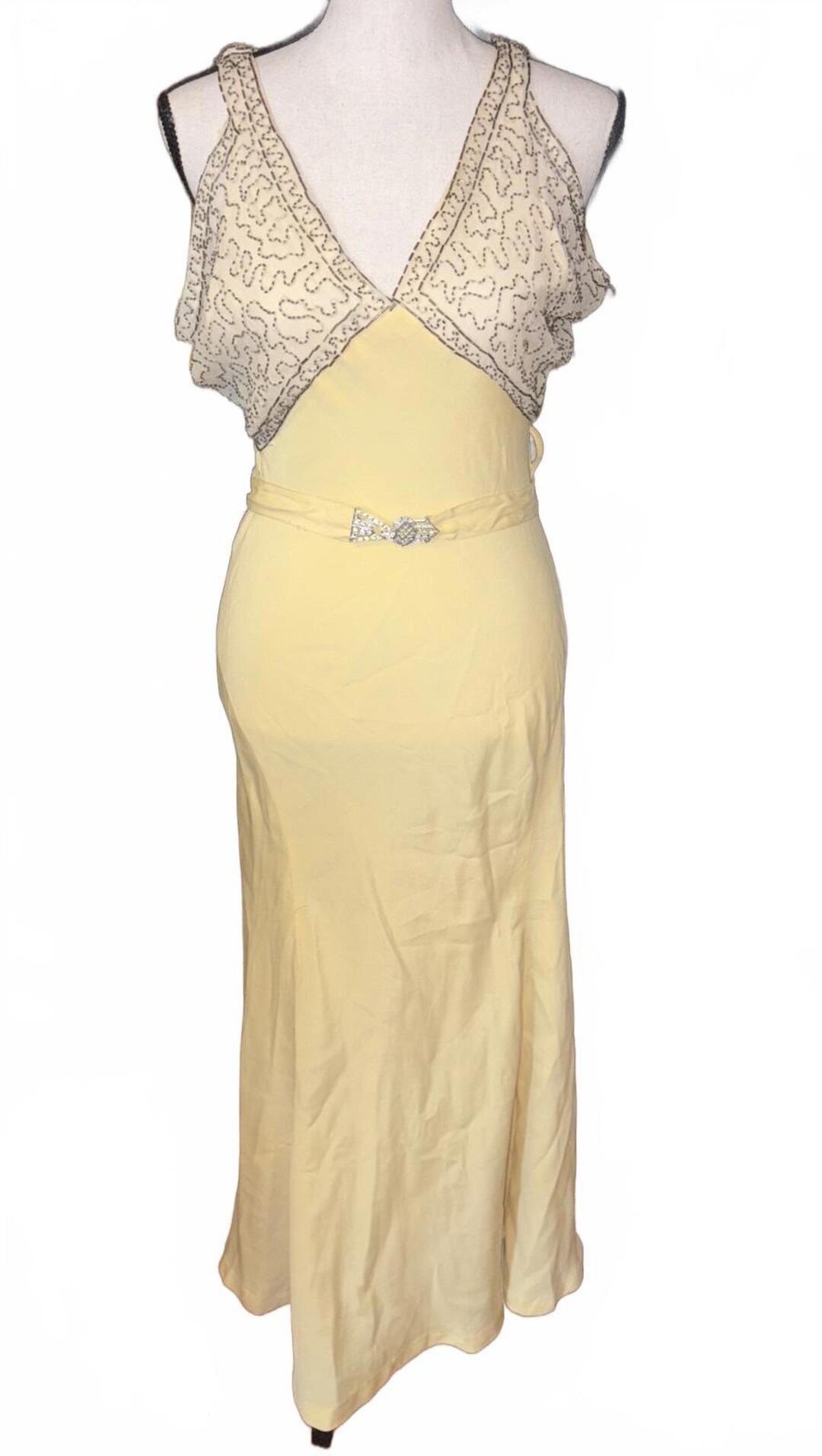Authentic Vintage 1930s Beaded Hollywood Glam Dress! - Etsy