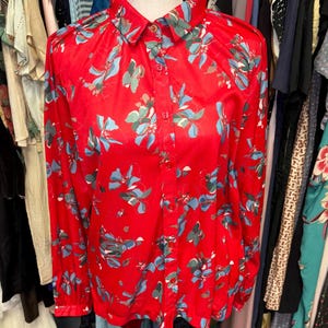 Authentic Vintage 1970s Floral Top!