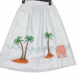 Authentic Vintage 1970s Novelty Beach Skirt!
