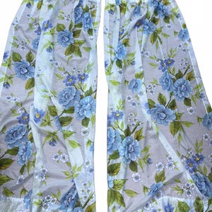 Authentic Vintage 1970s Floral Curtain Set!