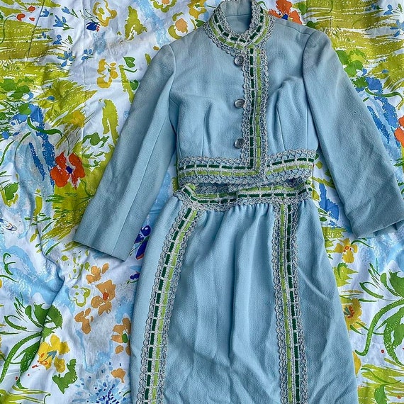 Authentic Vintage 60s Rare Dress And Jacket! - image 1