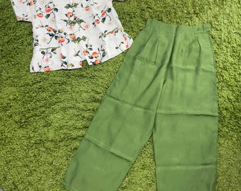 Authentic Vintage 1950s Oriental Pajamas!