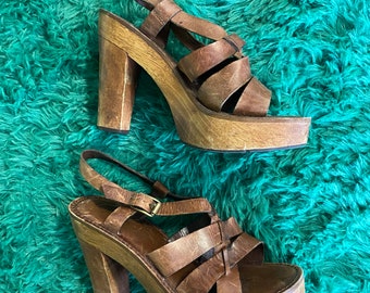 Authentic Vintage 90s (70s style) Platform Heels!