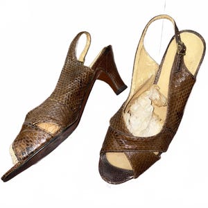 Original 1940er Jahre Schlangenleder Pumps!