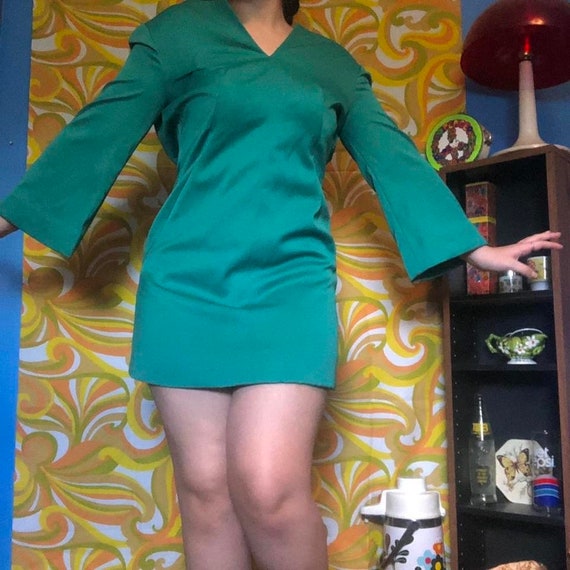 Authentic Vintage 60s Mini Dress! - image 2