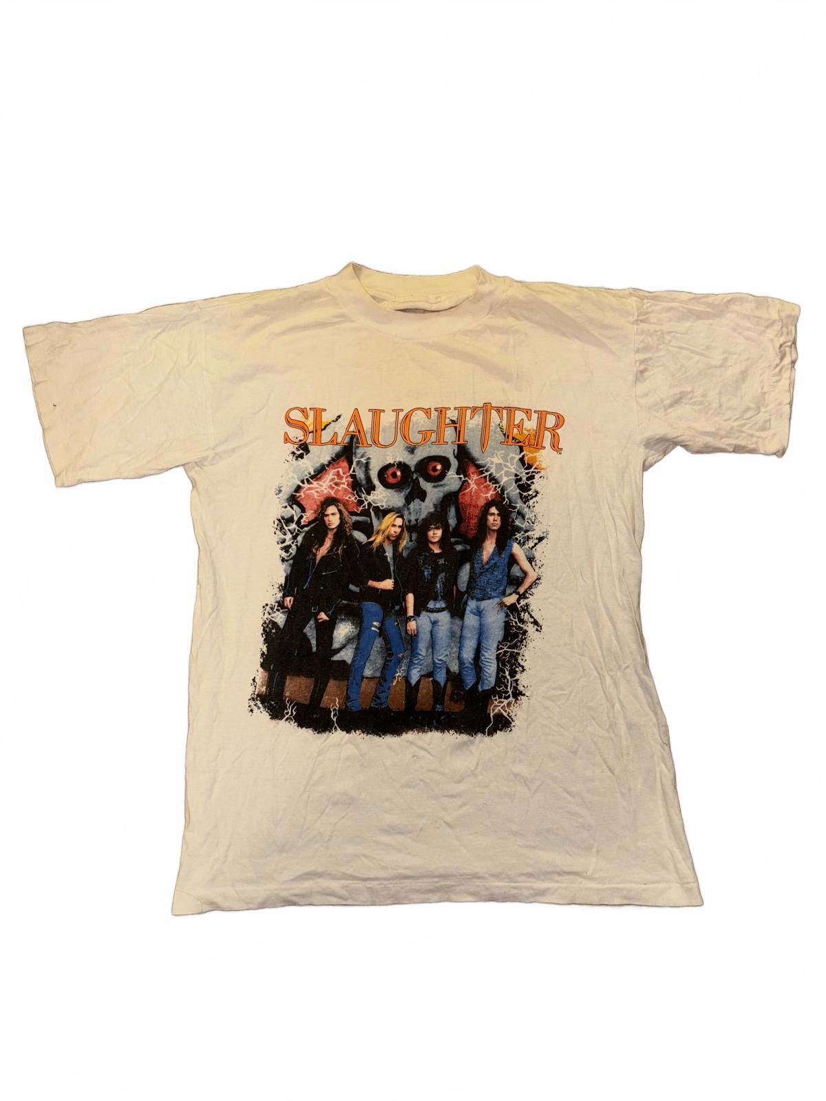 Authentic Vintage 1990's Slaughter Band T-shirt! - Etsy