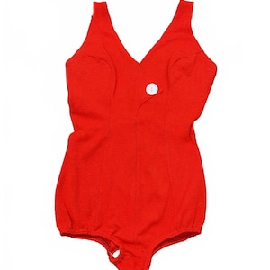Authentic Vintage 1950s Wool Swimsuit!