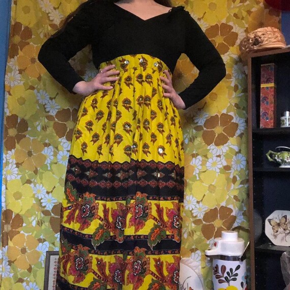Authentic Vintage 60s Maxi Dress! - image 1
