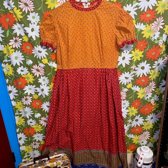 Authentic Vintage 70s Prairie Dress! - image 1