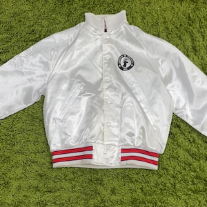 - Authentische Vintage 1980s Satin Jacke für Bogenschützen!