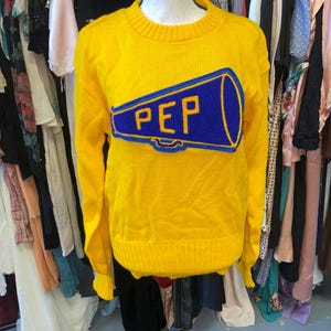 Authentic Vintage 1950s Pep Squad Knit Sweater!
