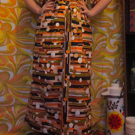 Authentic Vintage 60s Maxi Dress! - image 2