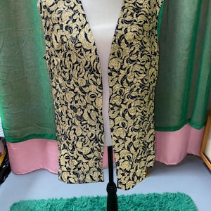 Authentiek vintage glinsterend vest uit de jaren 70!