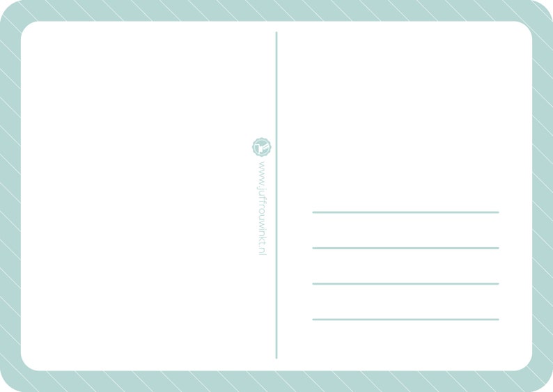 Postcard A6 with round corners Cake IS the answer