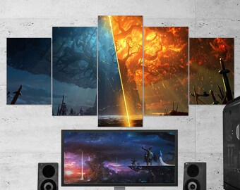 multi panel art etsy