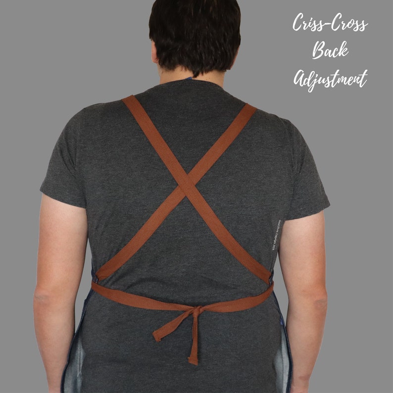 Blue Denim Adjustable Apron with Pockets King of The Grill DENIM APRON Men/'s Apron Black Denim Summer BBQ Grill | Grilling Apron
