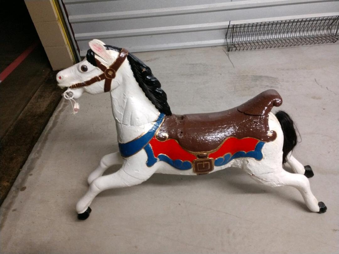 Early English Miniature Carousel Horse | Etsy
