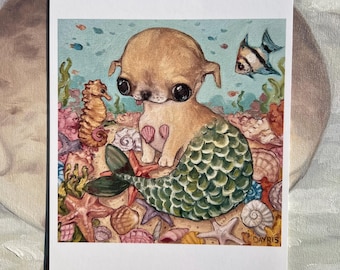 Applehead Mermaid - Print
