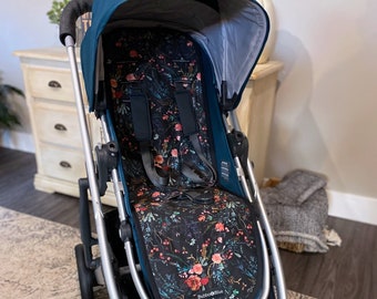 Cotton Stroller seat liner pad custom made to fit a large selection of strollers