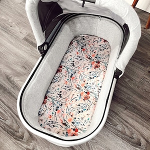 UPPABABY bassinet rainbow cover and blanket UPPAbaby cruz , cruz V2,UPPAbaby vista ,vista V2 sheet and matching blanket in fable floral