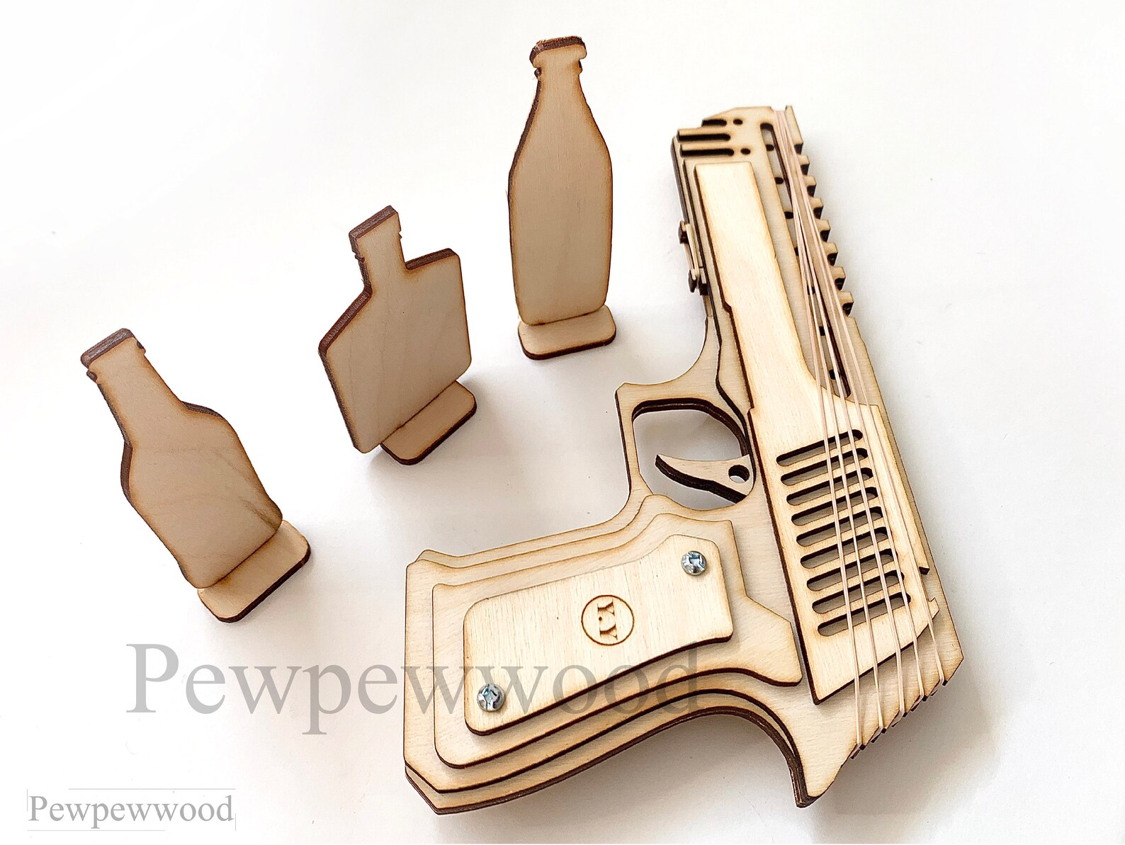 2 rubber band gun plans SVG File Cut File template | Etsy