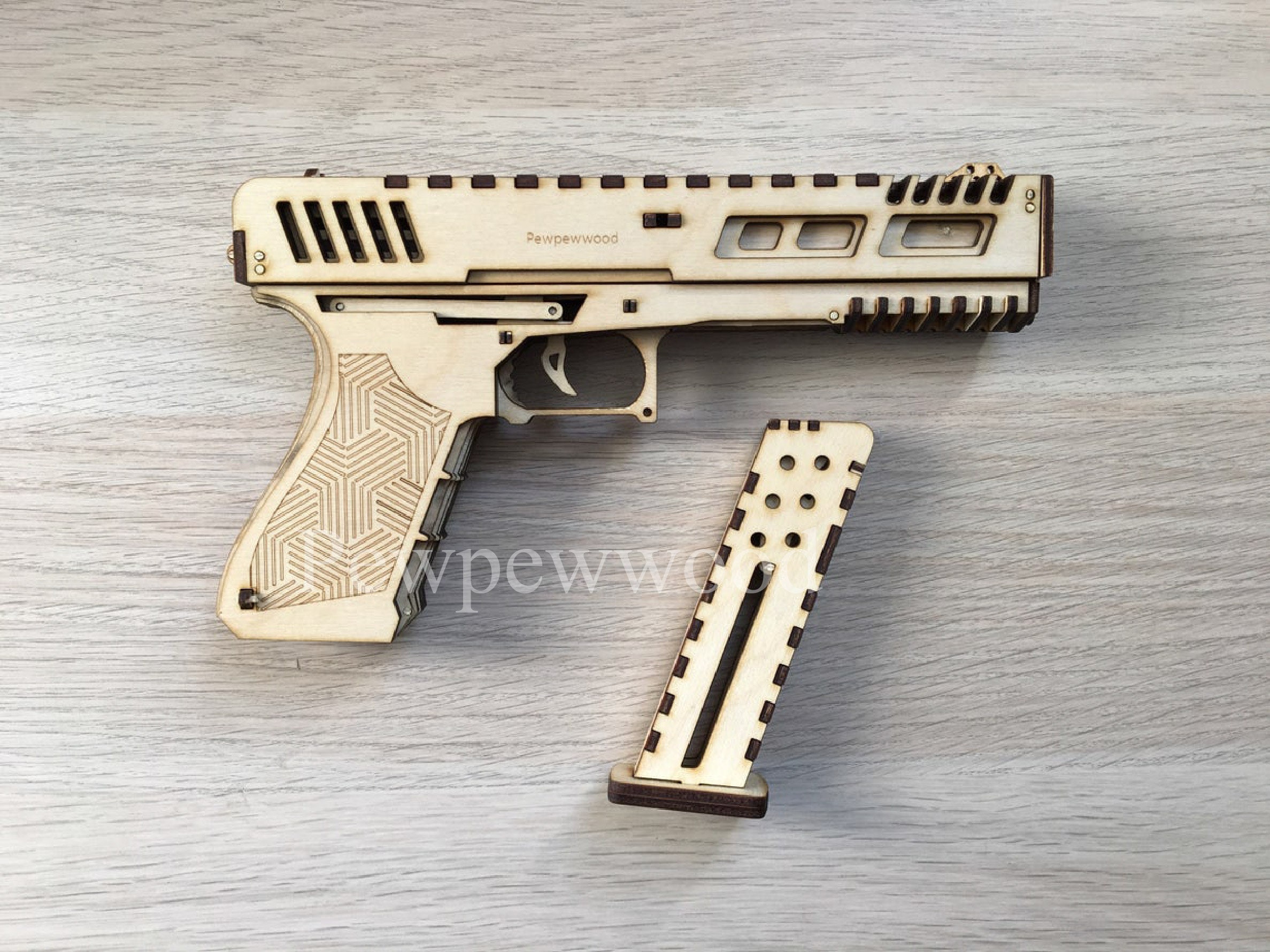 Laser Cut File Gun Etsy