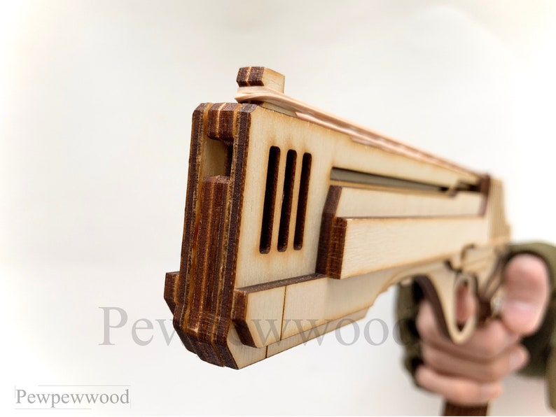 Rubber Band Gun Plan Laser Cut SVG Template Instant Etsy