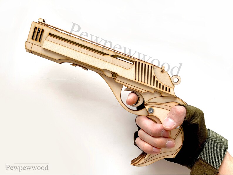 Rubber Band Gun Plan Laser Cut SVG template instant Etsy