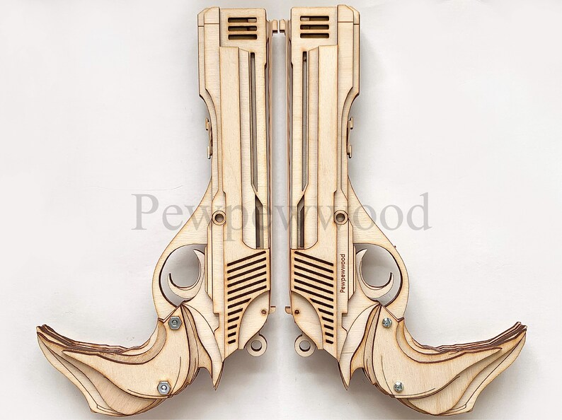 Rubber Band Gun Plan Laser Cut SVG Template Instant Etsy