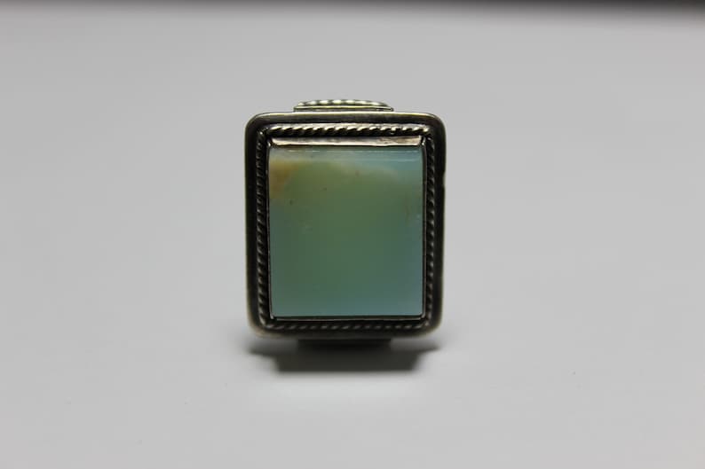 turquoise stone silver 1947 USSR Soviet vintage ring
