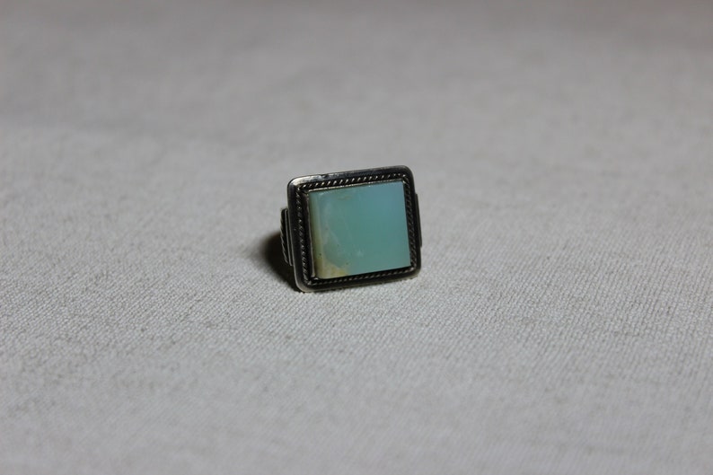 turquoise stone silver 1947 USSR Soviet vintage ring