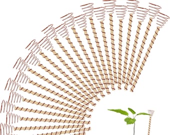 Paquete de 24 estacas para plantas de electrocultivo, antenas de cobre para jardinería de electrocultivo, bobina de cobre para un crecimiento mejorado.