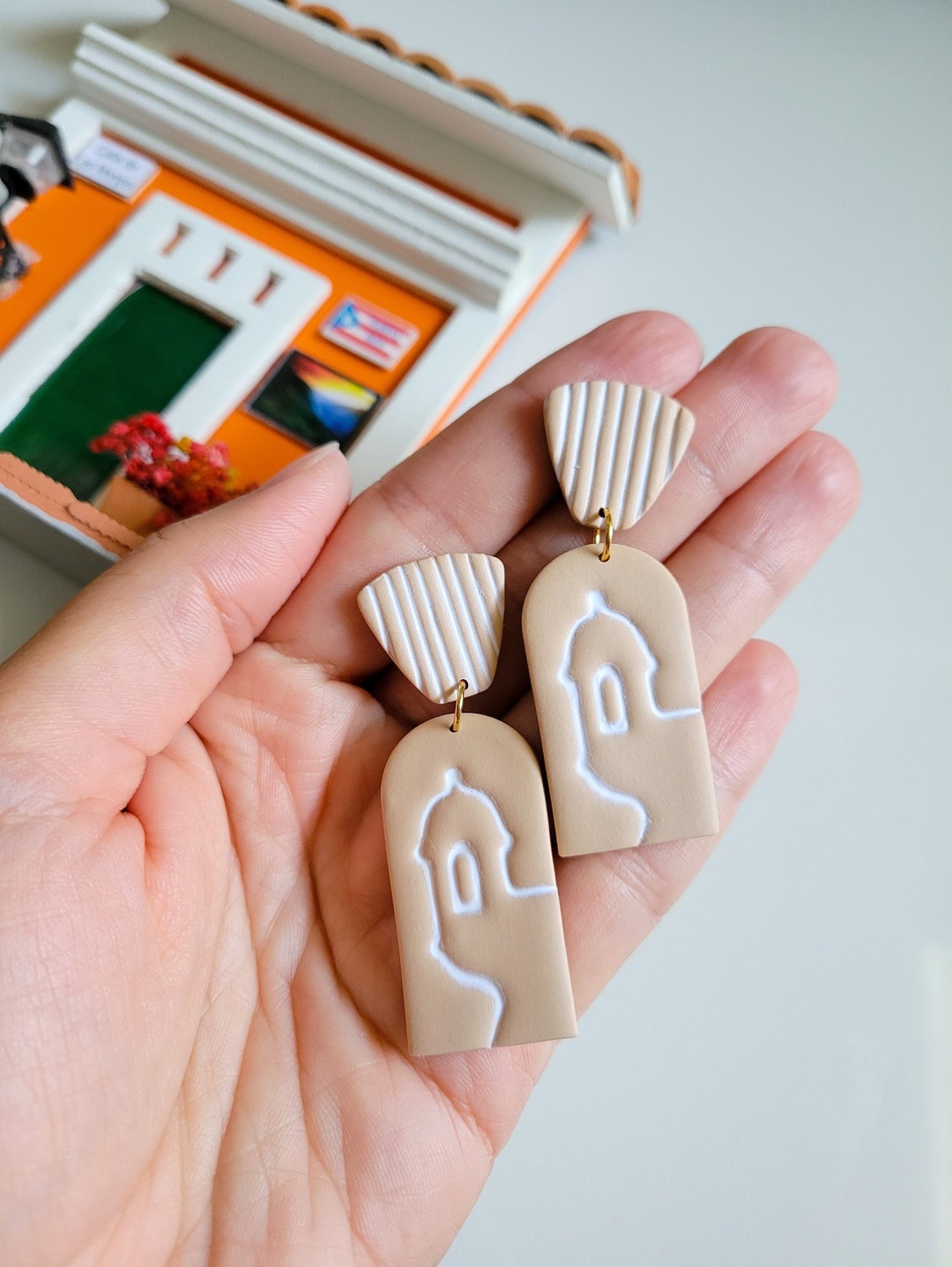 Puerto Rico Dangle Earring Puerto Rico Garita Earring Puerto Etsy