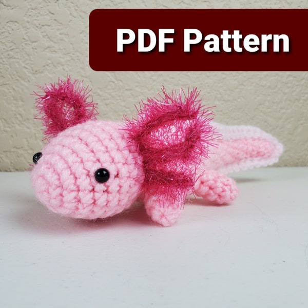 Amigurumi Axolotl PDF Crochet Pattern