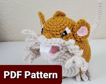 Crochet Raticate PDF Pattern