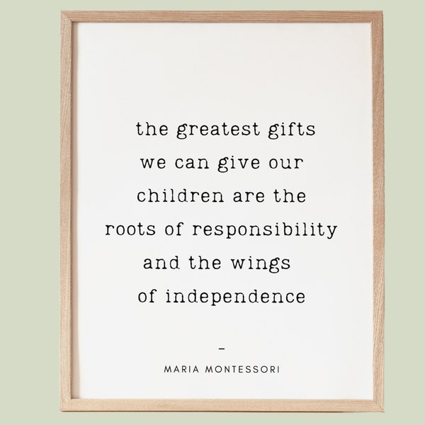 Montessori poster, Playroom wall decor, Montessori baby room print