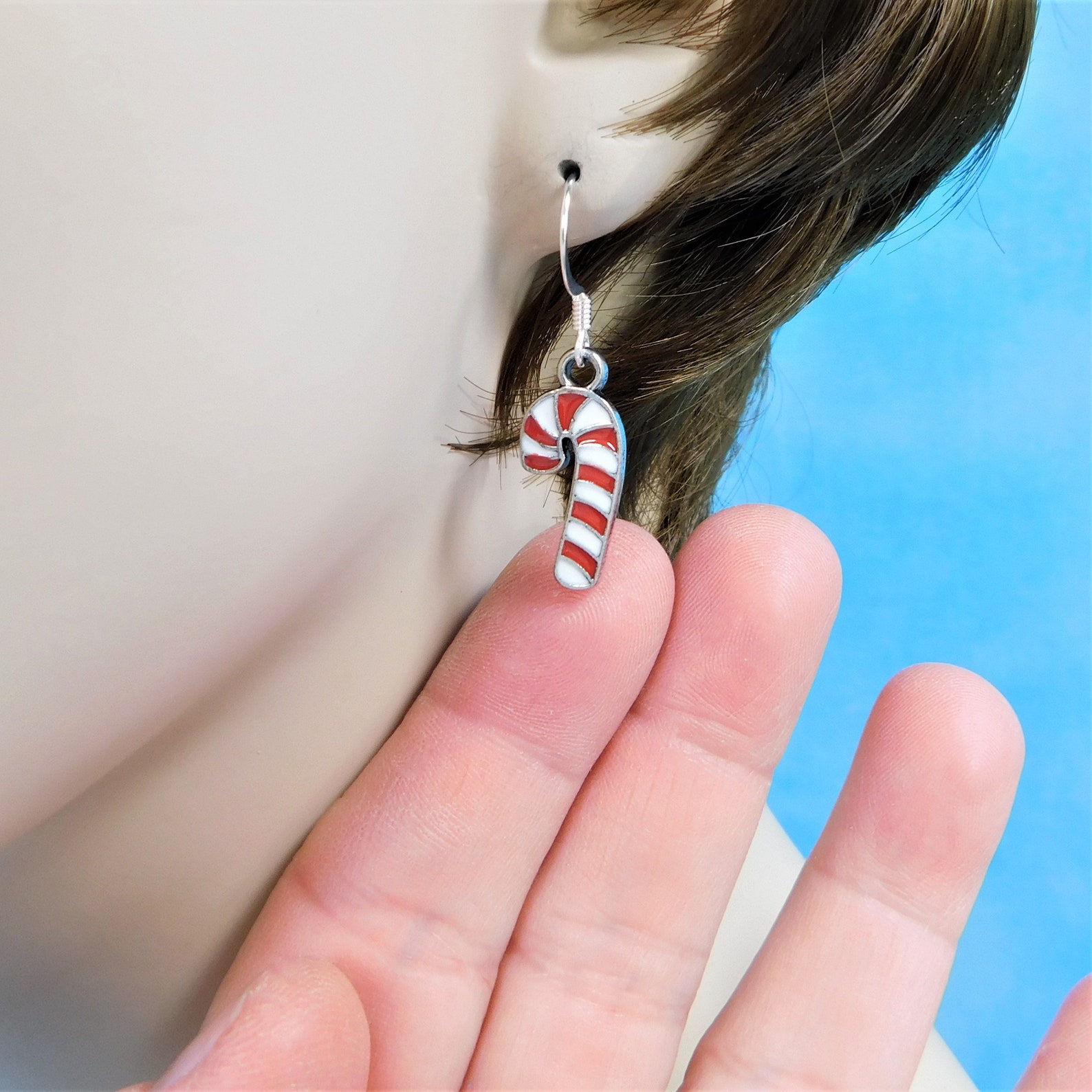 Fun Christmas Candy Cane Earrings Christmas Earrings for Etsy
