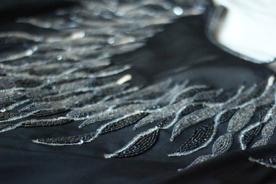 Black Beaded Vintage Blouse 1980’s