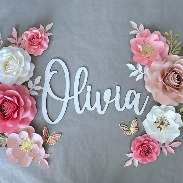 Wall Flowers Nursery Etsy