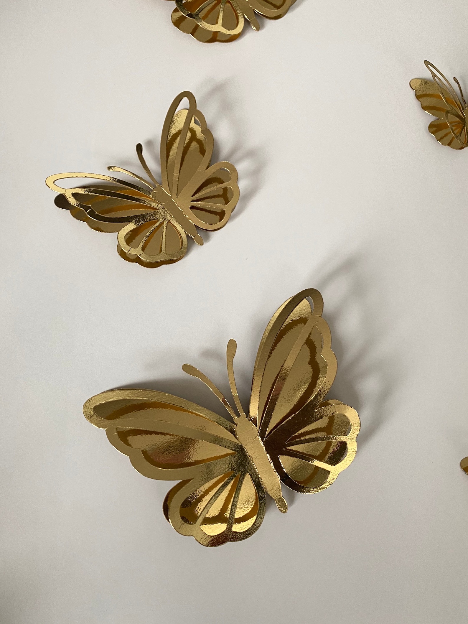 3D Gold Butterflies Gold Butterfly Nursery Wall Decor - Etsy