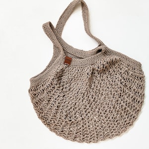 Boho Beach Bag for Women, Farmers Market Bag, Reusable Grocery Bag Washable, Cruise Gift for Women, Net Shopping Bag, Christmas Gifts for